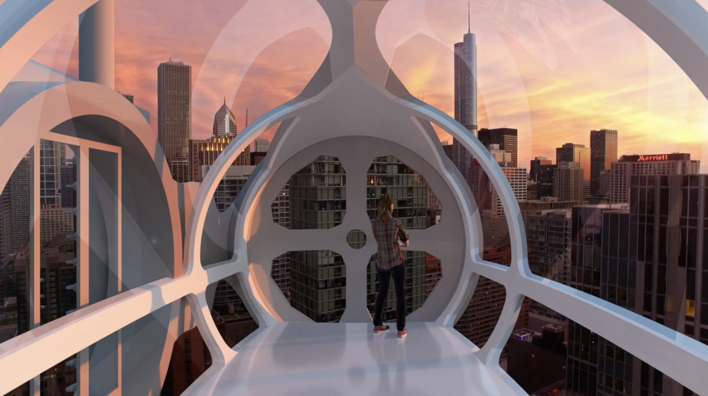 An Innovative Elevator runs on the outside of buildings: "The next chapter of life"