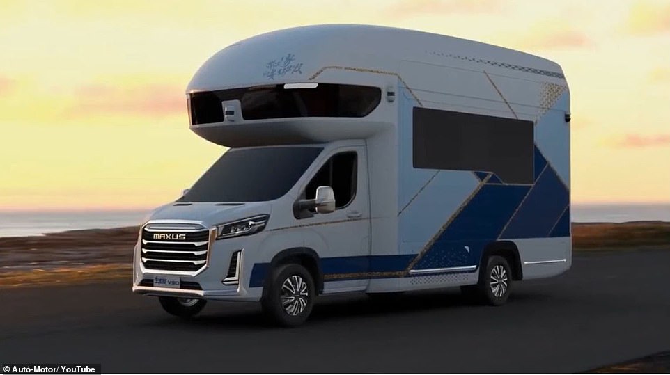 Luxury $400K Chinese RV features an expanding second floor complete with ELEVATOR